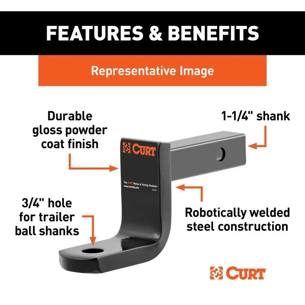 CURT Class 2 Ball Mount with 3-Ball Switch Set and Anti-Rattle Clamp