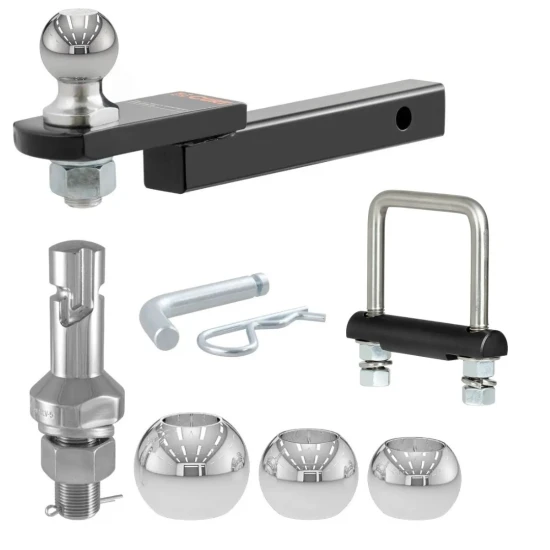  CURT towing starter kit with 2" ball mount, switch ball set, and anti-rattle clamp