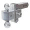CURT AlumaLite Adjustable Drop Hitch with Dual Ball and 5/8" Hitch Lock Bundle