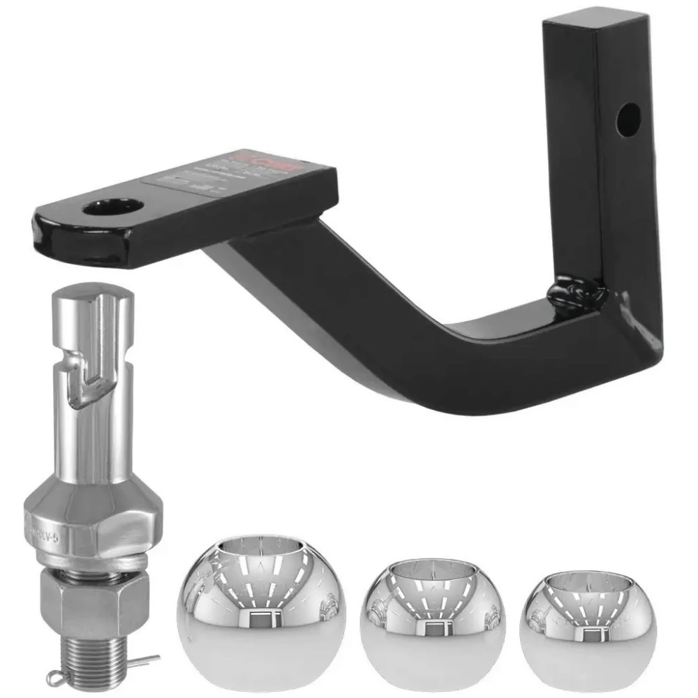 CURT Vertical Receiver Ball Mount with Switch Ball Set 1-7/8" 2" 2-5/16" for 1-1/4" Hitch