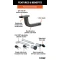 CURT Class 2 Ball Mount Kit with Switch Ball Trailer Balls and Lock, 3,500 lbs