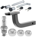 CURT Class 2 Ball Mount Kit with Switch Ball Trailer Balls and Lock, 3,500 lbs