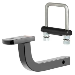 CURT Class 2 Ball Mount with 3-1/8" Rise and Anti-Rattle Clamp – Fits 1-1/4" Hitch Receiver, 3,500 lbs GTW, 9-3/4" Long