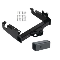 Trailer Tow Hitch For 19-25 Ford F-350 F-450 F-550 Super Duty Cab & Chassis Class V w/ 2-1/2" to 2" Receiver Opening Reducer