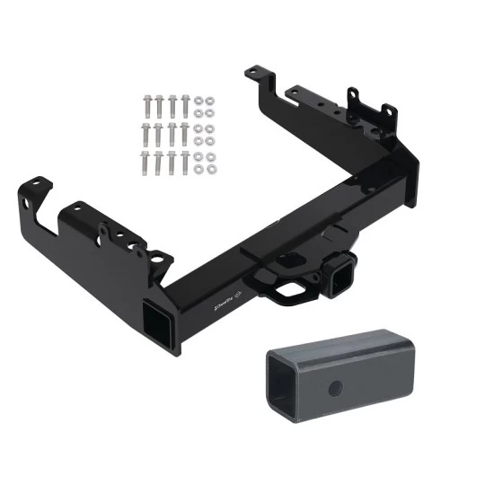 Trailer Tow Hitch For 19-25 Ford F-350 F-450 F-550 Super Duty Cab & Chassis Class V w/ 2-1/2" to 2" Receiver Opening Reducer