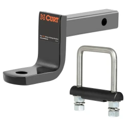 Class 2 Ball Mount (1-1/4″ Shank, 3,500 lbs., 3-1/4″ Drop) with Anti-Rattle Clamp – Fits 2″ Receiver