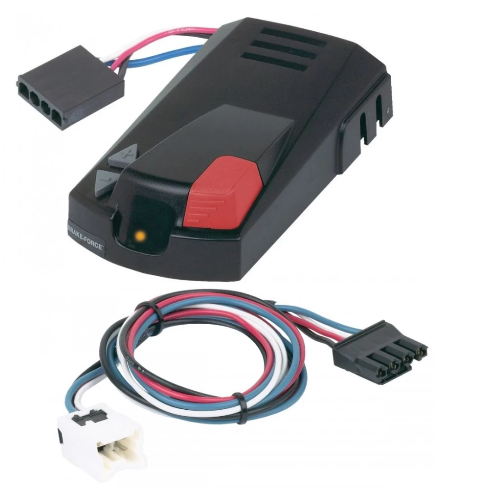 Hopkins Brake-Force Trailer Brake Control for 12-21 Nissan NV1500 NV2500 NV3500 w/ Plug Play Wiring Adapter Time Based Eletric Trailer Brakes Module Box Controller