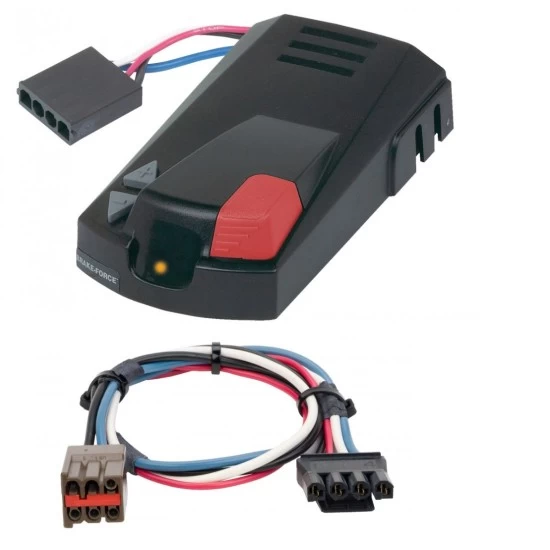 Hopkins Brake-Force Trailer Brake Control for 98-12 Lincoln Navigator w/ Plug Play Wiring Adapter Time Based Eletric Trailer Brakes Module Box Controller