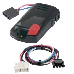 Hopkins Brake-Force Trailer Brake Control for 97-11 Dodge RAM Dakota 98-09 Dodge Durango w/ Plug Play Wiring Adapter Time Based Eletric Trailer Brakes Module Box Controller