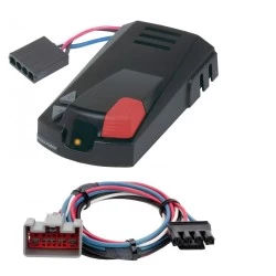 Hopkins Brake-Force Trailer Brake Control for 17-24 Ford F-250 F-350 F-450 F-550 Super Duty w/ Plug Play Wiring Adapter Time Based Eletric Trailer Brakes Module Box Controller