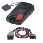 Hopkins Brake-Force Trailer Brake Control for 11-12 RAM 1500 2500 3500 w/ Plug Play Wiring Adapter Time Based Eletric Trailer Brakes Module Box Controller