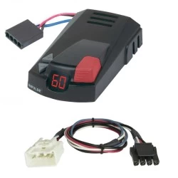 Hopkins Impulse Trailer Brake Control for 16-23 Toyota Tacoma 15-21 Tundra w/ Plug Play Wiring Adapter Time Based Eletric Trailer Brakes Module Box Controller