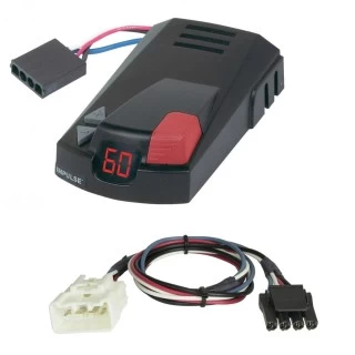 Hopkins Impulse Trailer Brake Control for 16-23 Toyota Tacoma 15-21 Tundra w/ Plug Play Wiring Adapter Time Based Eletric Trailer Brakes Module Box Controller Hopkins Impulse Trailer Brake Control for 16-23 Toyota Tacoma 15-21 Tundra w/ Plug Play Wiring Adapter Time Based Eletric Trailer Brakes Module Box Controller