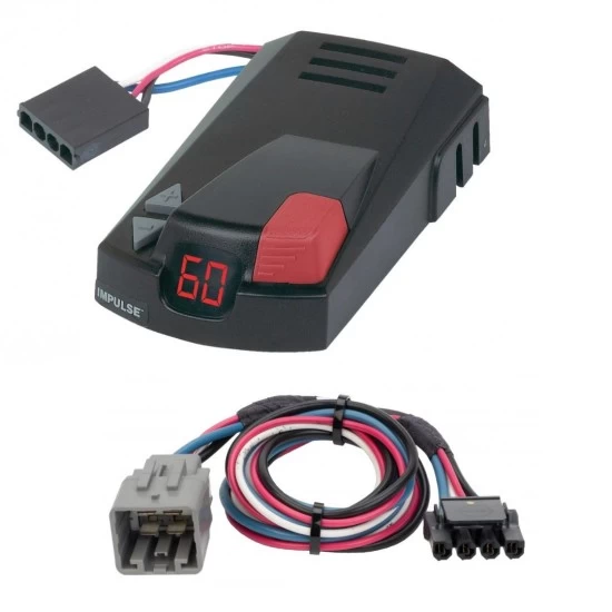 Hopkins Impulse Trailer Brake Control for 11-12 RAM 1500 2500 3500 w/ Plug Play Wiring Adapter Time Based Eletric Trailer Brakes Module Box Controller Hopkins Impulse Trailer Brake Control for 11-12 RAM 1500 2500 3500 w/ Plug Play Wiring Adapter Time Based Eletric Trailer Brakes Module Box Controller