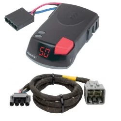 Hopkins Agility Trailer Brake Control for 05-07 Ford F-250 F-350 F-450 F-550 w/ Plug Play Wiring Adapter Proportional Eletric Trailer Brakes Module Box Controller