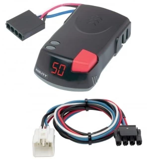 Hopkins Agility Trailer Brake Control for 03-13 Toyota 4Runner w/ Plug Play Wiring Adapter Proportional Eletric Trailer Brakes Module Box Controller