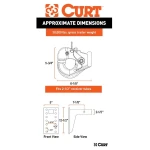 CURT 30K Pintle Hook and 20K Adjustable Pintle Mount for 2-1/2 Inch Hitch – Heavy Duty