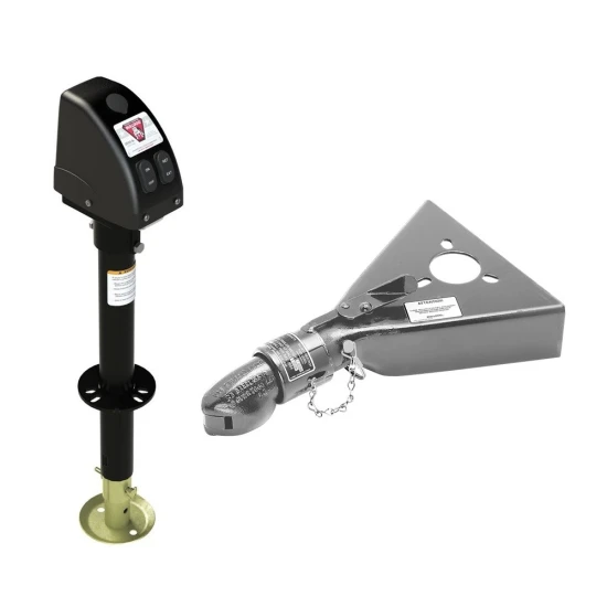 Bulldog 3.5K A-Frame Powered Drive Trailer Jack with 7K Collar-Lok Coupler