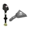 Bulldog 3.5K A-Frame electric trailer jack with 14-inch lift and 5K Collar-Lok coupler