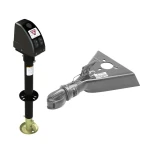 Bulldog 3.5K A-Frame Powered Drive Trailer Jack 14″ Lift with 7K Collar-Lok Coupler Bundle
