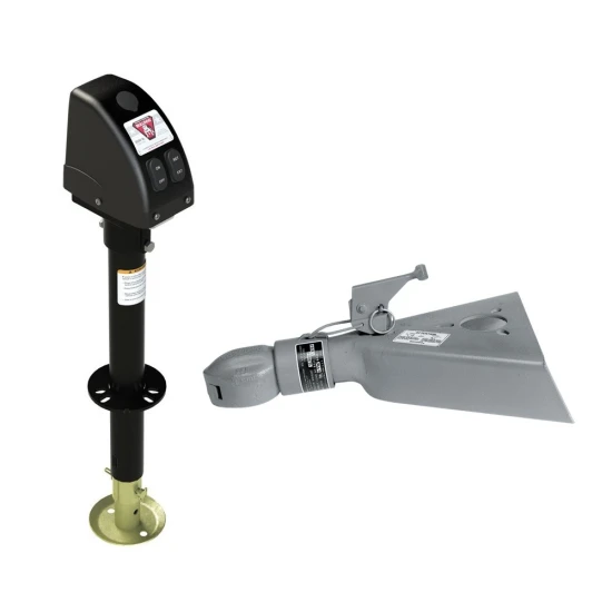 Bulldog 3.5K Electric A-Frame Trailer Jack with 12.5K Collar-Lok Coupler