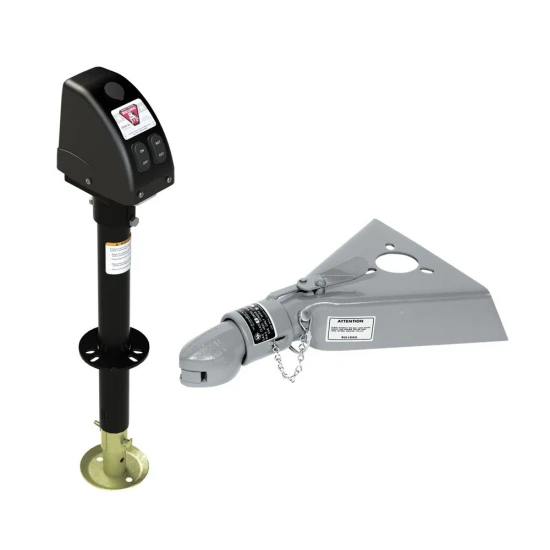 Bulldog 3.5K A-Frame Electric Trailer Jack with 12.5K Collar-Lok Coupler Bundle