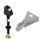 Bulldog 3.5K A-Frame Electric Trailer Jack with 15K Cast Head Coupler