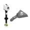 BULLDOG 3.5K A-Frame Electric Trailer Jack 14″ Lift with 5K Collar-Lok Coupler