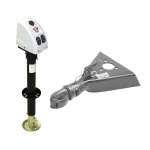 Bulldog 3.5K Electric A-Frame Trailer Jack with 7K Collar-Lok Coupler