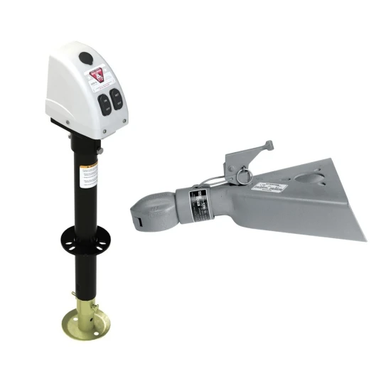 Bulldog 3.5K A-Frame Powered Trailer Jack 14-inch Lift with 12.5K Collar-Lok™ Coupler for 2-5/16-inch Ball