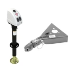 Bulldog 3.5K A-Frame Powered Drive Trailer Jack with 15K Collar-Lok Coupler