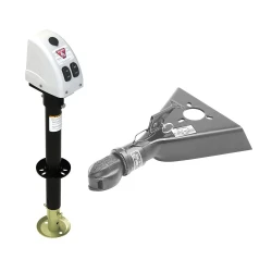 Bulldog 3.5K A-Frame Powered Drive Trailer Jack 14" Lift w/ 15K Collar-Lok Coupler for 2-5/16" Ball