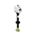 Bulldog 3.5K Electric A-Frame Trailer Jack with 5K Collar-Lok Coupler Bundle