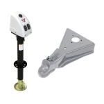 Bulldog 3.5K Electric A-Frame Trailer Jack with 15K Cast-Head Coupler