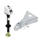 Bulldog 3.5K Electric A-Frame Powered Trailer Jack with 15K Cast Head Coupler