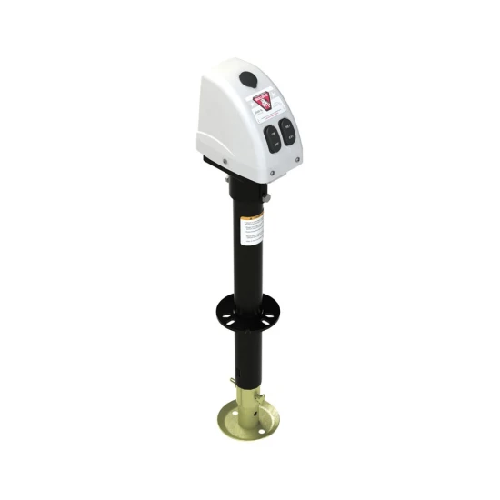 Bulldog 3.5K Electric A-Frame Trailer Jack with 5K Collar-Lok Coupler Bundle