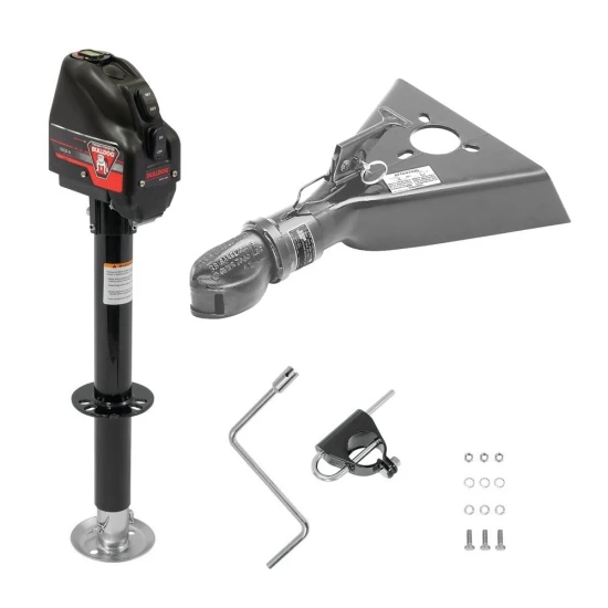 Bulldog 4K A-Frame Trailer Jack with 7K Collar-Lok Coupler bundle