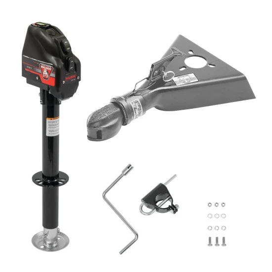 Bulldog 4K Electric A-Frame Trailer Jack with 15K Collar-Lok Coupler