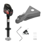 Bulldog 4K electric A-frame trailer jack with 12.5K cast-head coupler