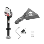 Bulldog 4K Electric A-Frame Trailer Jack with 5K Collar-Lok Coupler on 2" Ball