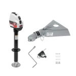 Bulldog 4K Powered Drive A-Frame Trailer Jack with 12.5K Collar-Lok™ Coupler
