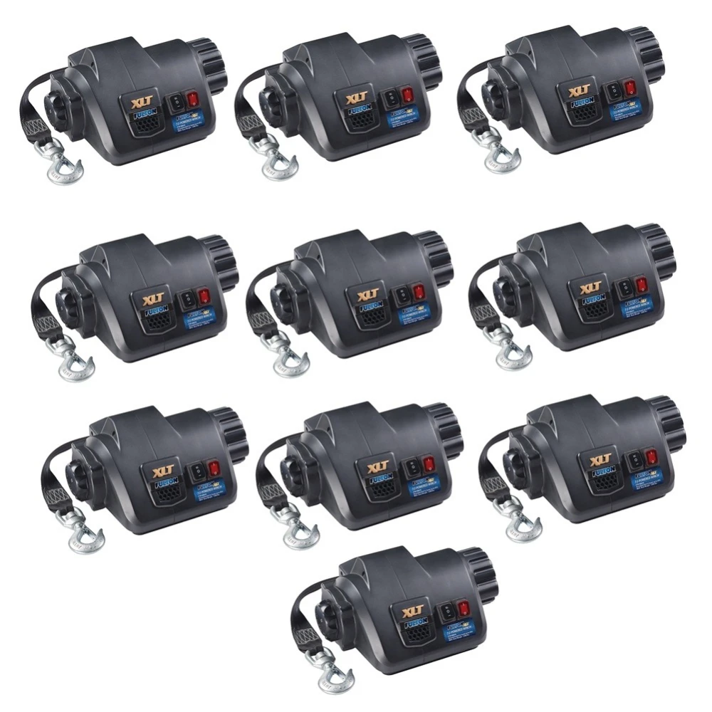 Fulton XLT marine trailer electric winch 7,000 lb capacity with 15 ft strap