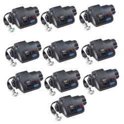 Fulton 10x 7K XLT Marine Trailer Electric Winch w/ 15 ft Strap