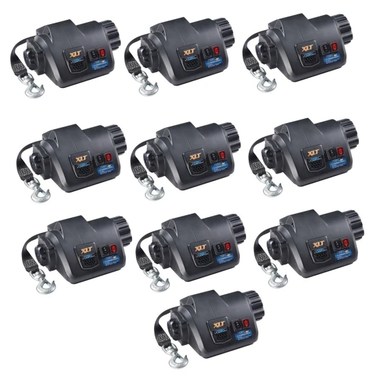 Fulton XLT marine trailer electric winch 7,000 lb capacity with 15 ft strap