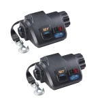 Fulton XLT 7K Electric Marine Trailer Winch with 15 ft Strap – Set of 2