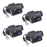 Fulton XLT 7,000 lb Marine Electric Trailer Winch 4‑Pack with 15 ft Strap