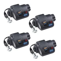 Fulton 4x 7K XLT Marine Trailer Electric Winch w/ 15 ft Strap