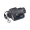 Fulton Electric Powered XLT Boat Trailer Winch 7K + Tactical Black Trailer Jack Sharkskin Saltwater Tested 1500 lbs 5 Year Warranty + Hardware Bolt-On Side Mount