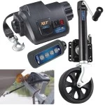 Fulton Electric Powered XP Boat Trailer Winch 7K + Trailer Jack 1500 lbs 5 Year Warranty + Hardware Bolt-On Side Mount