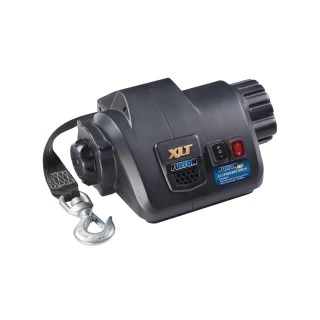 Fulton Electric Powered XLT Boat Trailer Winch 10K + XLT Powered Electric Trailer Jack 2500 lbs 5 Year Warranty + Hardware Bolt-On Side Mount